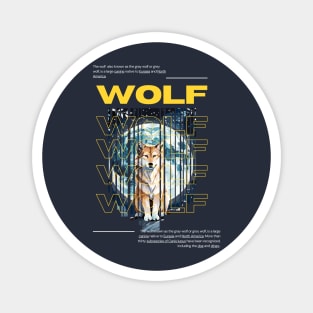 Fullmoon Wolf Lover Design Magnet